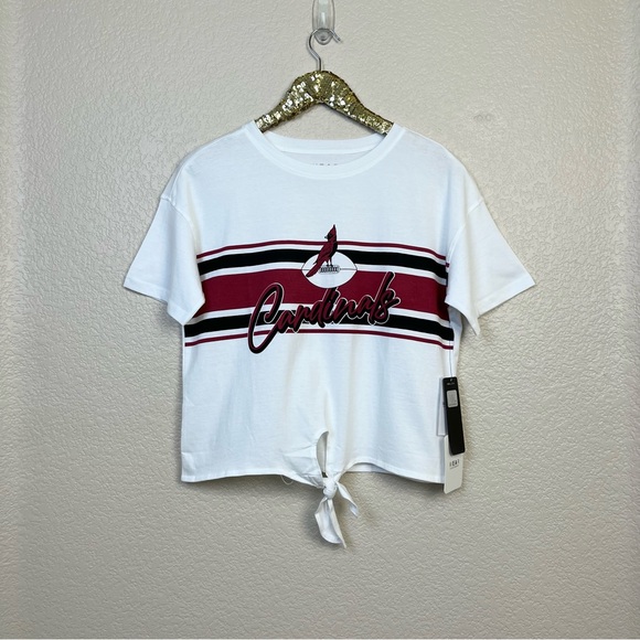 Wear By Erin Andrews • Arizona Cardinals Front Tie Retro Shirt - Picture 2 of 10